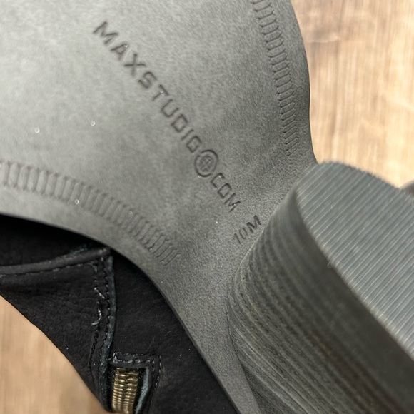 Leon Max Matrix Black Heeled Ankle Boots | 10 - Picture 7 of 12